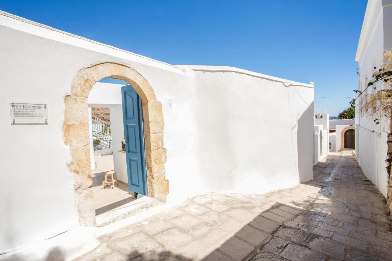 Villa Euphrosyne Линдос Экстерьер фото